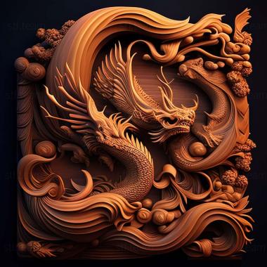 3D model Frieze FROM Dragon Pearl (STL)